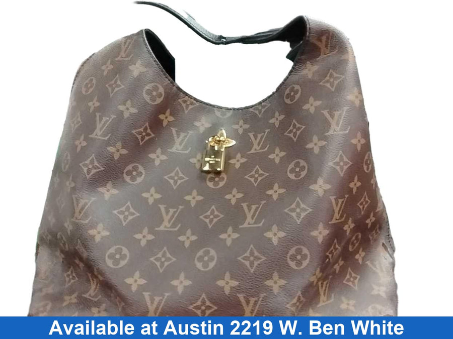 Louis Vuitton Flower Hobo Brown Purse / Handbag