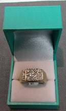 Men's Ring - Yellow Gold 14k (.585) 11.8 grams Size 12