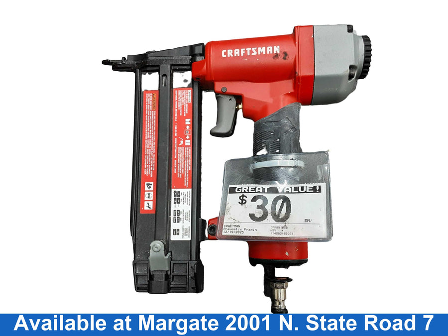 Craftman Cmpbn18sb Red Pneumatic Framing Nailer