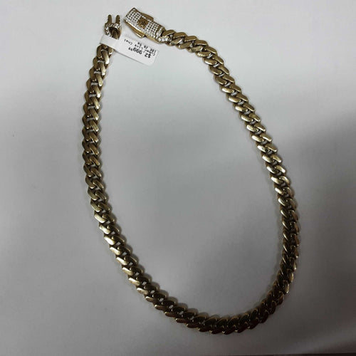 Cuban Link Chain - Yellow Gold 10k (.417) 26.5 grams 18 inch