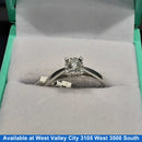 Women's Ring - Solitaire - Silver 1.9 grams Size 10