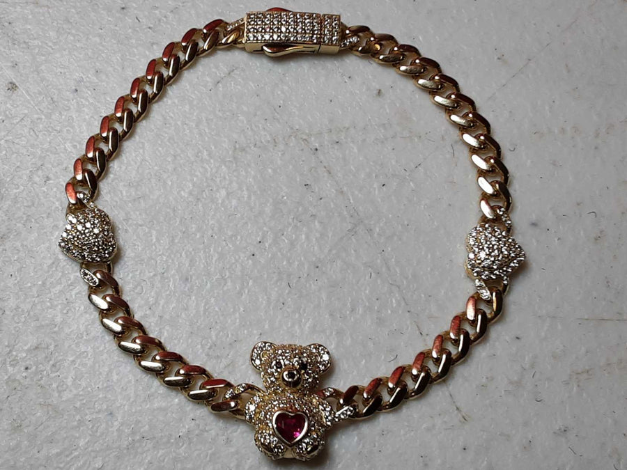 Bracelet - Yellow Gold 10k (.417) 8.8 grams 7 inch