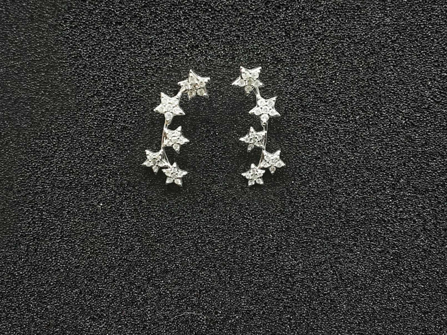 Earrings - White Gold 18k (.750) 2.2 grams