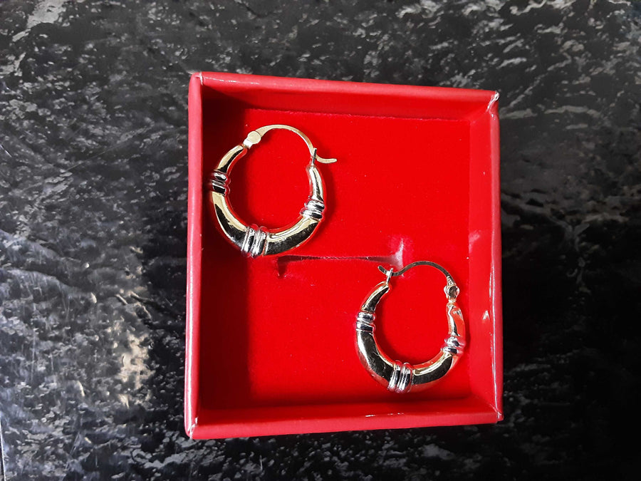 Hoop Earrings - Yellow Gold 10k (.417) 1.1 grams