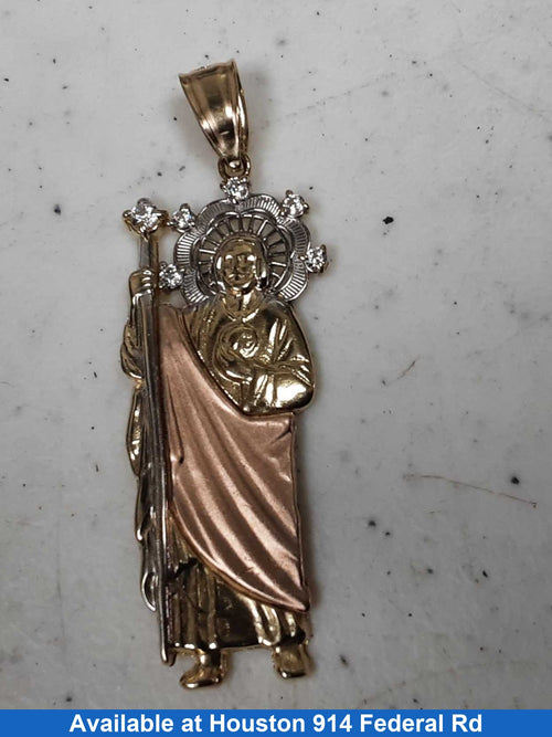 Religious Pendant - Tricolor Gold 14k (.585) 4.2 grams