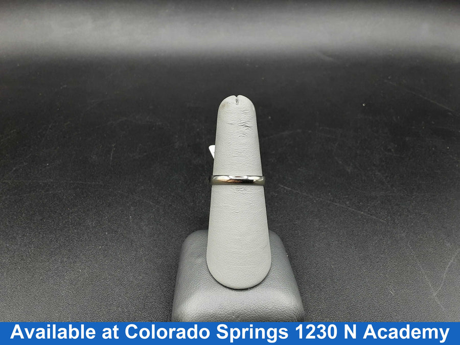 Ring - Wedding Band - White Gold 14k (.585) 2.6 grams Size 7