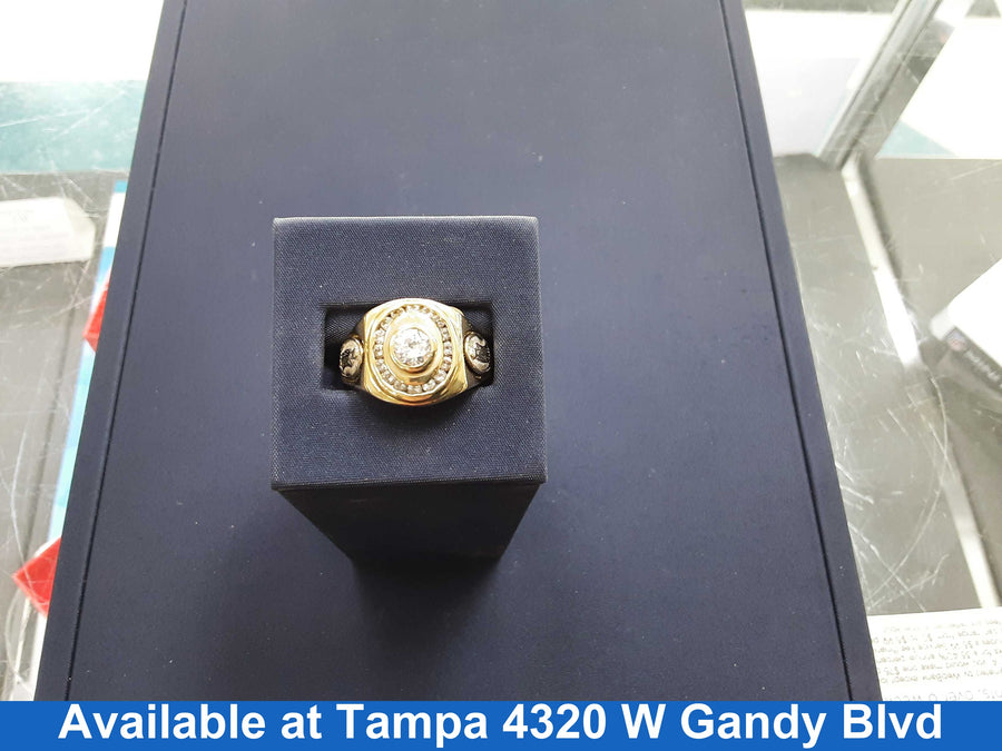 Men's Ring - Yellow Gold 14k (.585) 12 grams Size 11