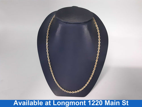 Rope Chain - Yellow Gold 14k (.585) 14.6 grams 18 inch