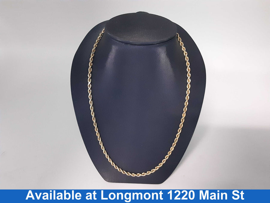 Rope Chain - Yellow Gold 14k (.585) 14.6 grams 18 inch
