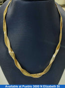 Herringbone Chain - Yellow Gold 14k (.585) 9.7 grams 16 inch