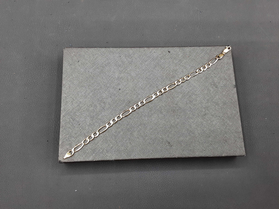 Figaro Bracelet - Yellow Gold 14k (.585) 5.6 grams 9 inch