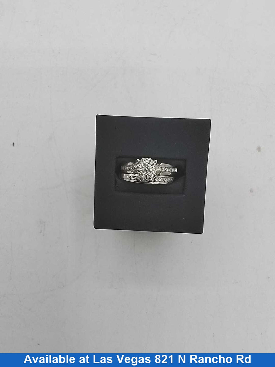 Ring - Engagement Set - White Gold 14k (.585) 7.4 grams Size 20