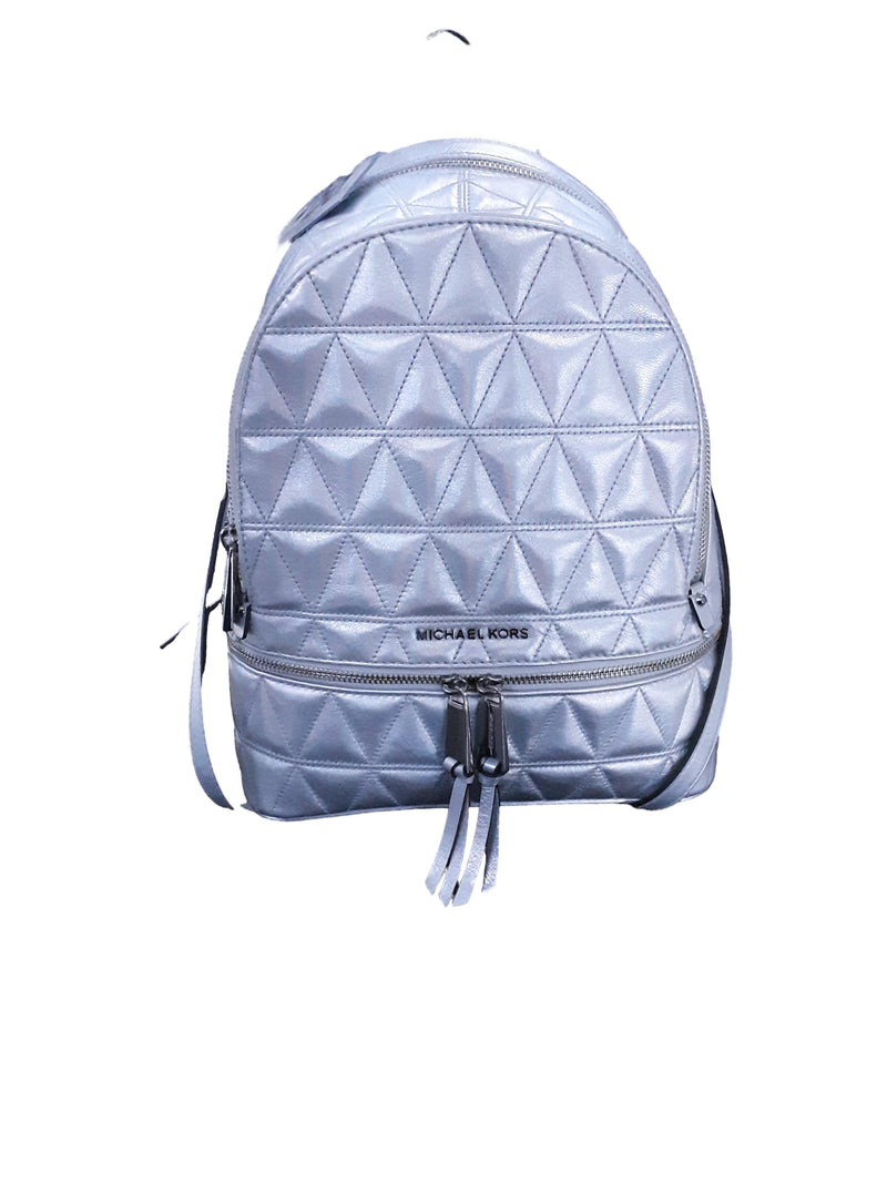 Micheal Kors Reah Zip Silver Backpack / Briefcase / Bag