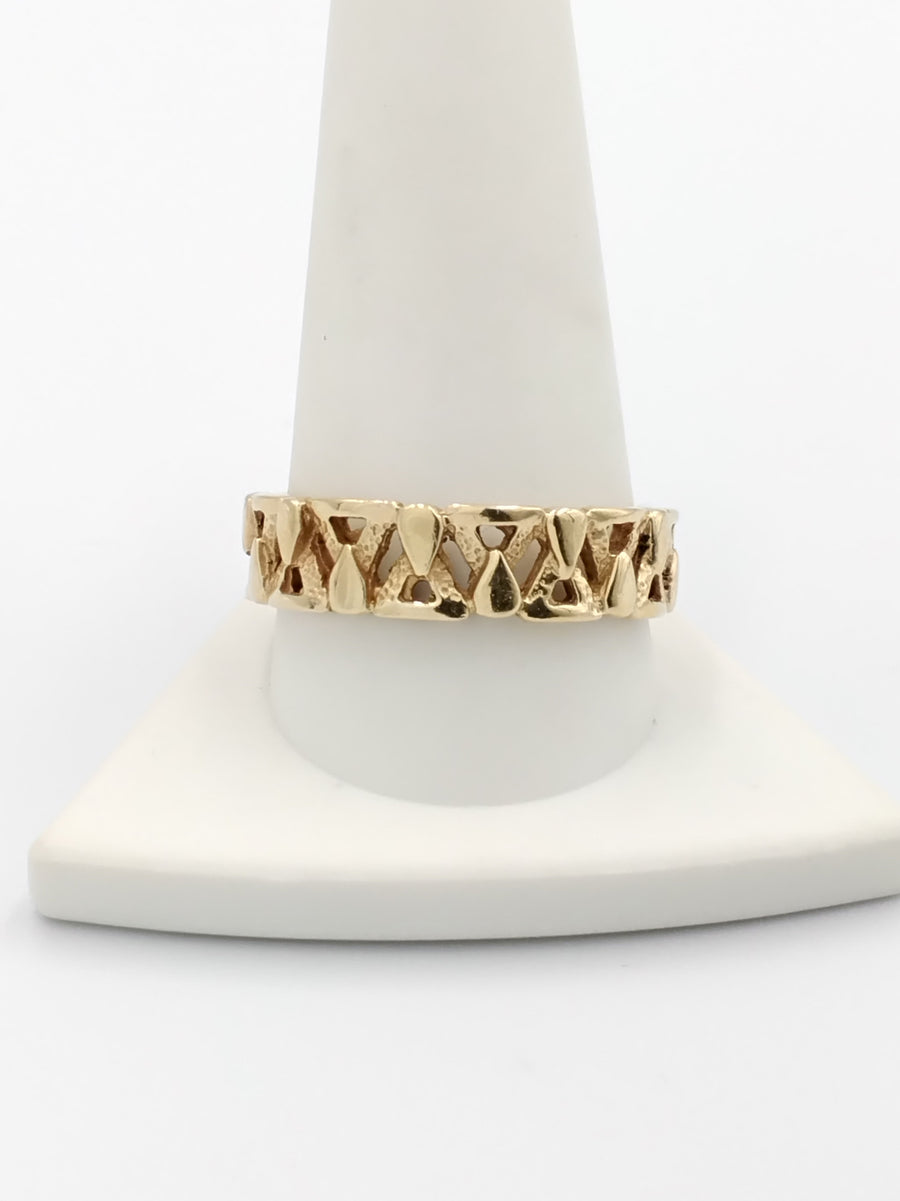 Ring - Wedding Band - Yellow Gold 14k (.585) 6.6 grams Size 12
