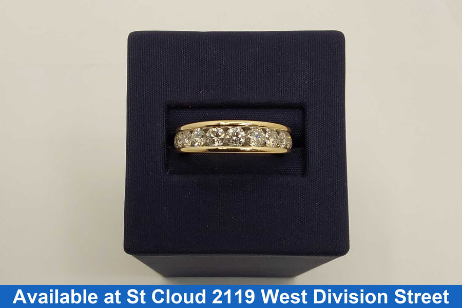 Ring - Wedding Band - Yellow Gold 14k (.585) 5.51 grams Size 7