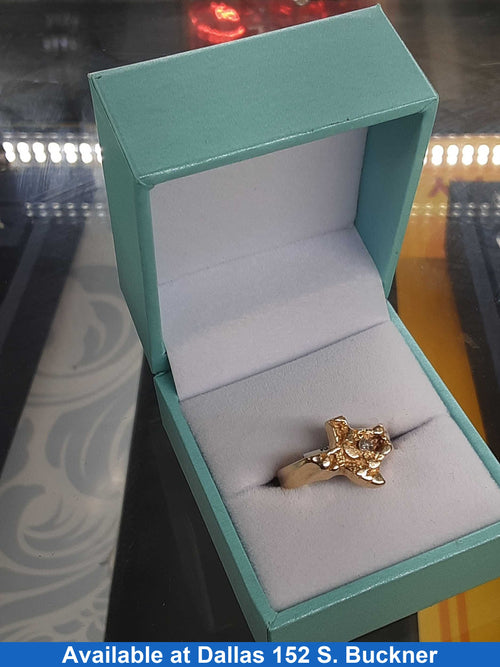 Women's Ring - Yellow Gold 14k (.585) 5 grams Size 20