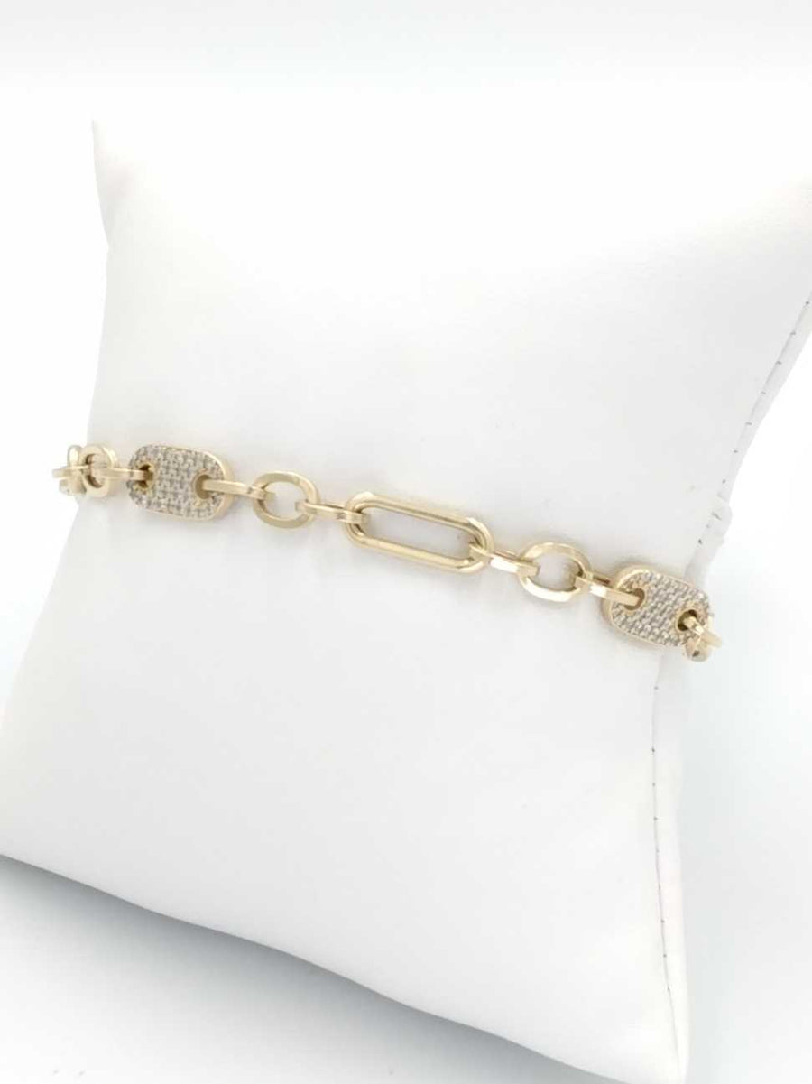 Link Bracelet - Yellow Gold 14k (.585) 9.1 grams 8 inch
