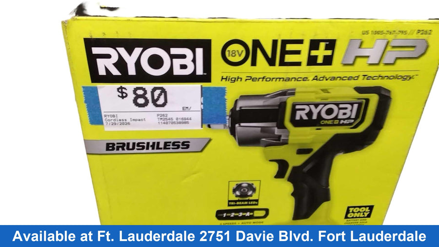 Ryobi P262 Green Cordless Impact Drill
