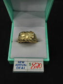 Men's Ring - Yellow Gold 10k (.417) 7.8 grams Size 10