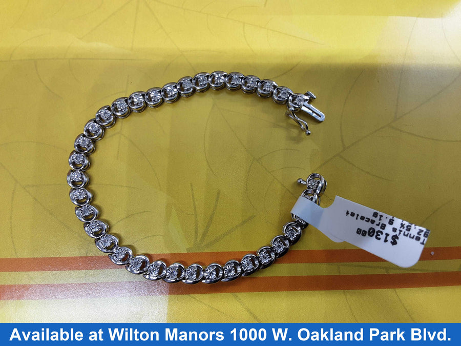 Tennis Bracelet - Silver 9.1 grams 8 inch
