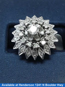 Women's Ring - White Gold 14k (.585) 6.8 grams Size 20