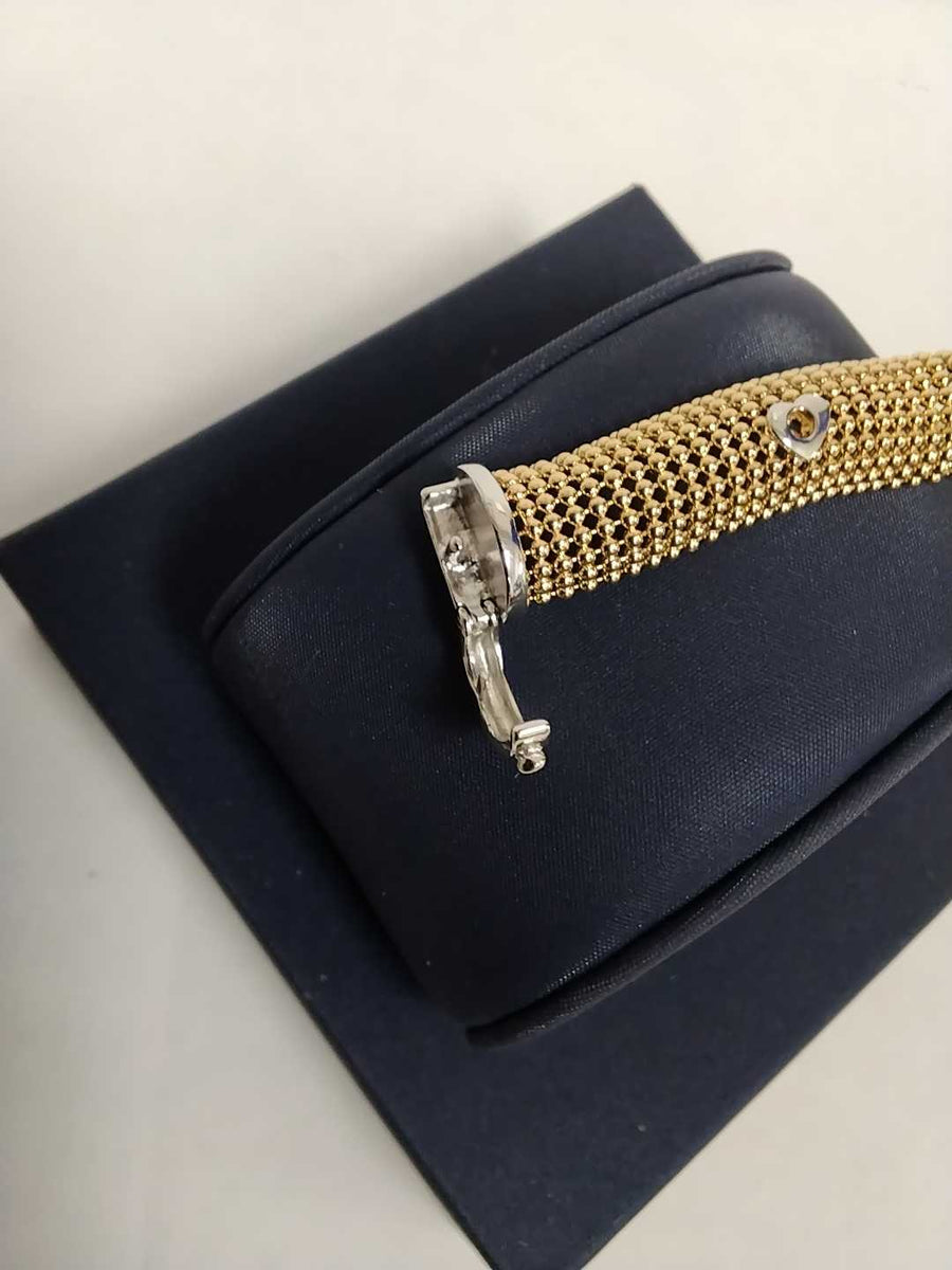Tricolor Bracelet - Yellow Gold 14k (.585) 20.8 grams 8 inch