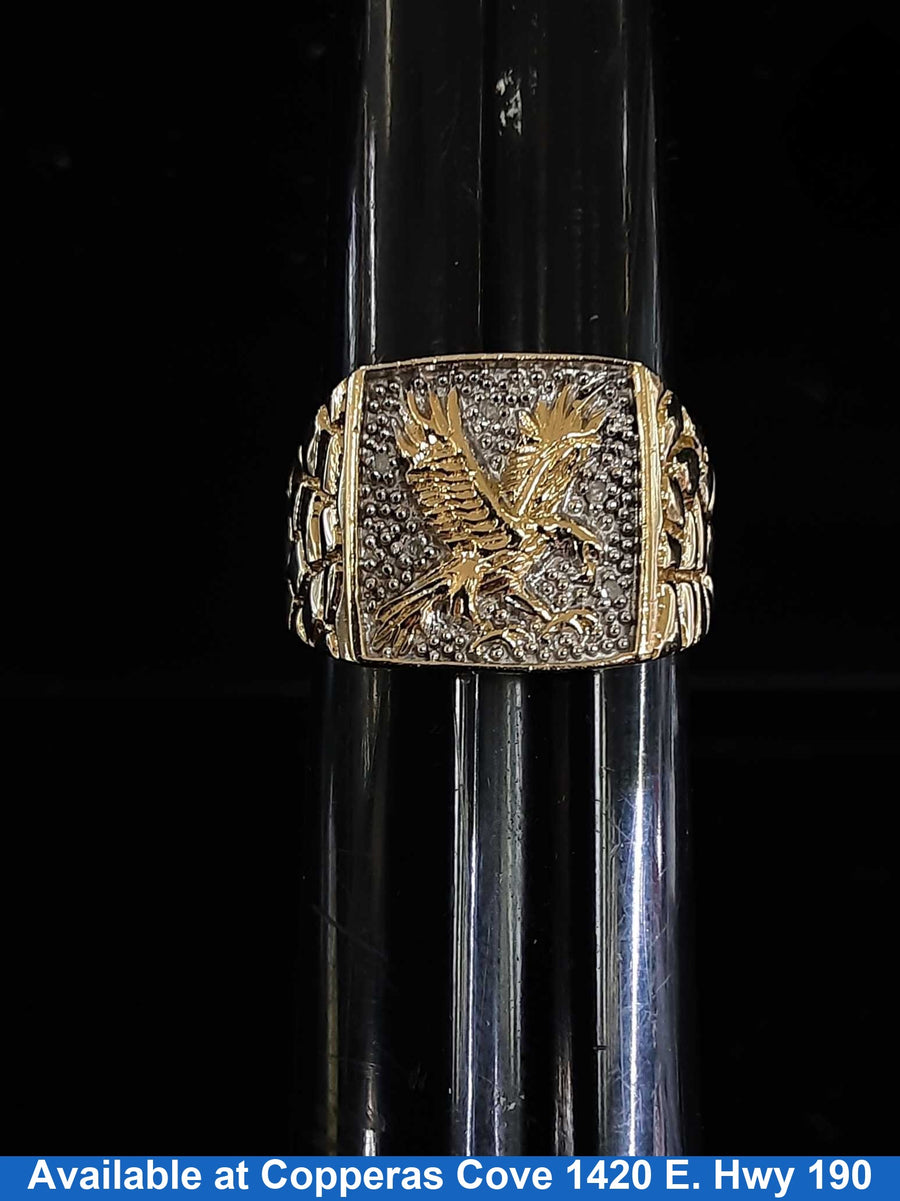 Men's Ring - Yellow Gold 10k (.417) 5.6 grams Size 7