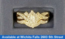 Ring - Wedding Set - Yellow Gold 10k (.417) 5.1 grams Size 7
