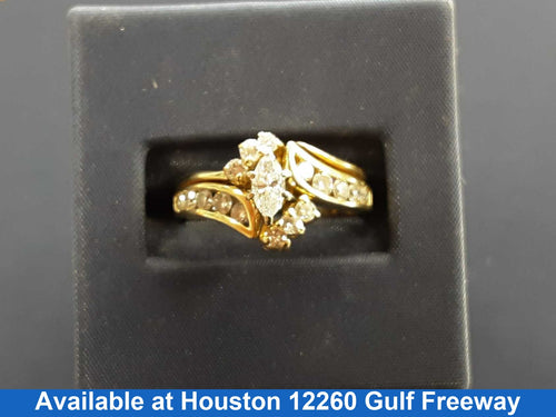 Women's Ring - Yellow Gold 14k (.585) 5.5 grams Size 8