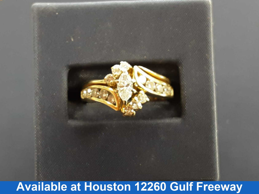 Women's Ring - Yellow Gold 14k (.585) 5.5 grams Size 8