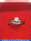 Ring - Engagement Set - Yellow Gold 14k (.585) 3 grams Size 5