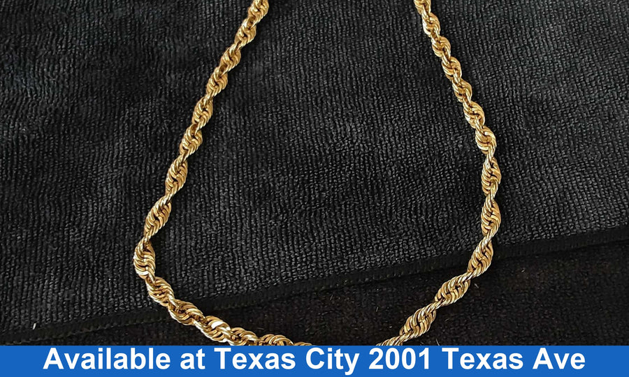 Rope Chain - Yellow Gold 10k (.417) 23.5 grams 24 inch