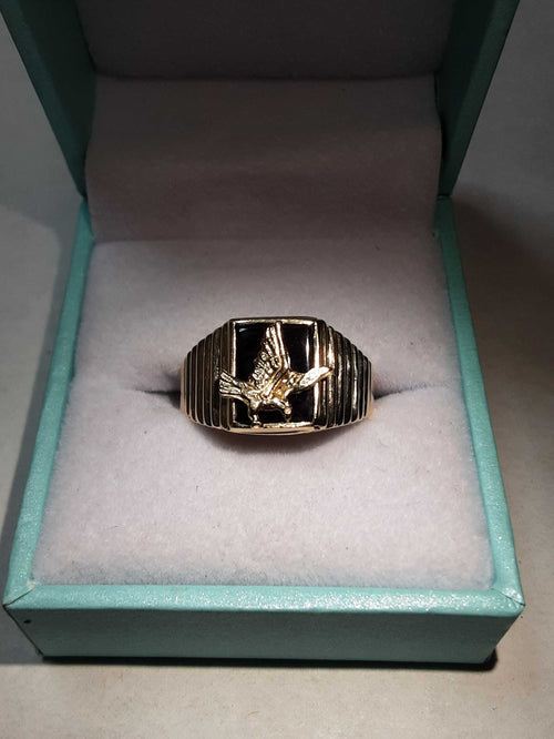 Men's Ring - Yellow Gold 14k (.585) 4.8 grams Size 8.5