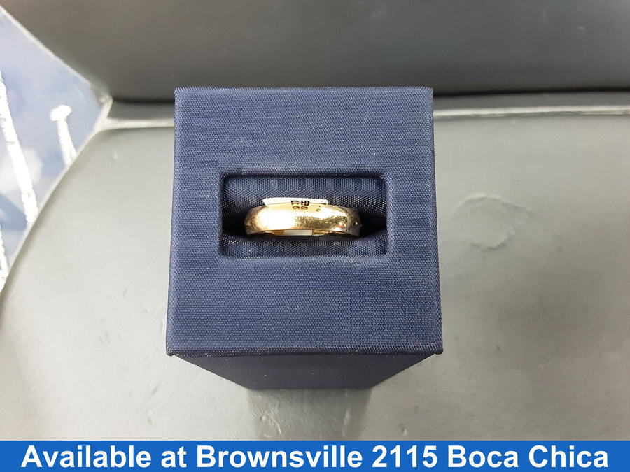 Ring - Wedding Band - Yellow Gold 10k (.417) 4.2 grams Size 7.5