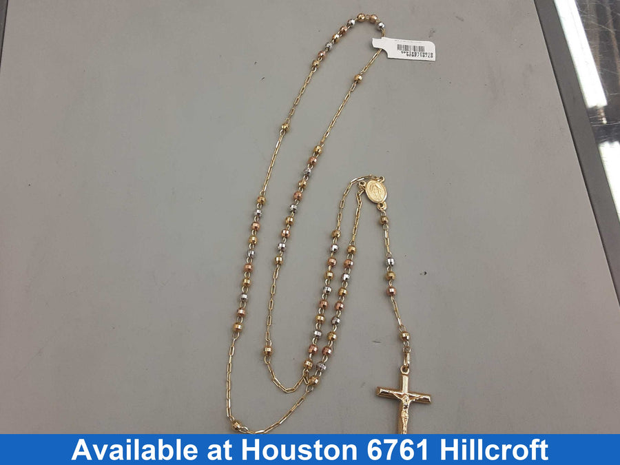 Bead Chain - Yellow Gold 10k (.417) 12.2 grams 28 inch