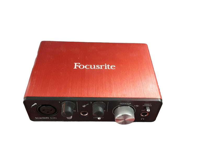 Scarlett Solo 2nd Gen Mosc0019 Red Classic Audio Interface