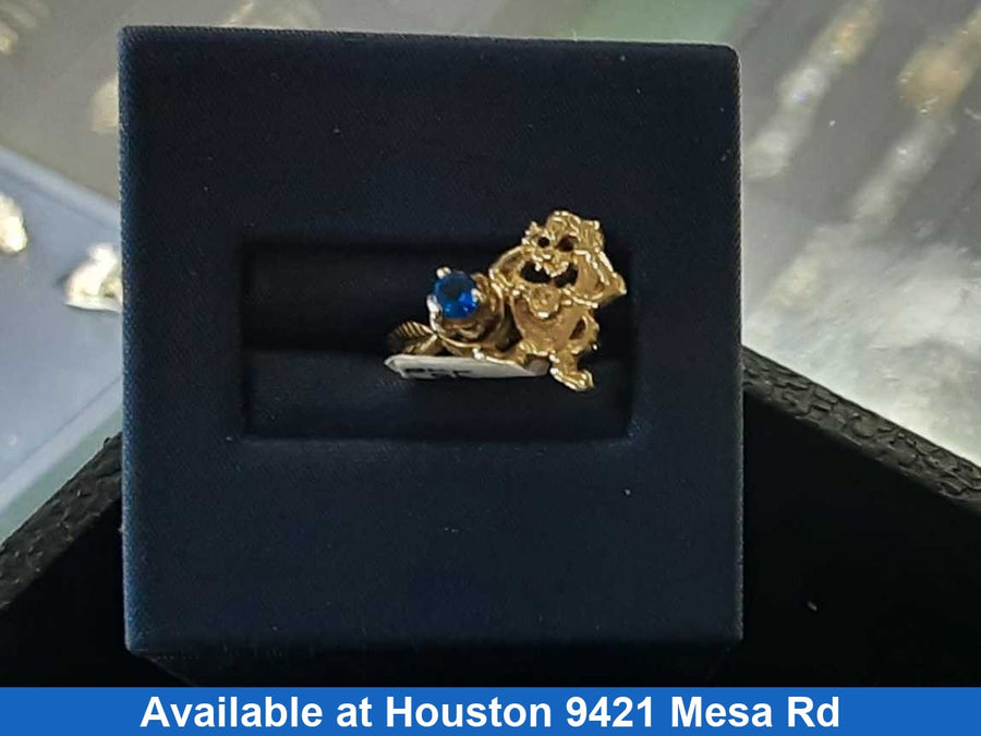 Women's Ring - Yellow Gold 10k (.417) 2 grams Size 4.5