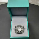 Ring - Wedding Set - White Gold 14k (.585) 14.5 grams Size 20