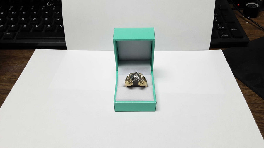 Men's Ring - Yellow Gold 14k (.585) 8.8 grams Size 12
