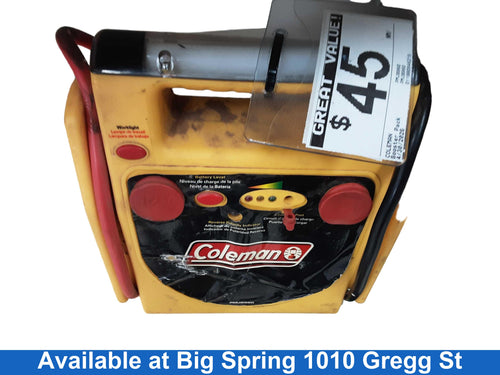 Coleman Pmj8960 Yellow Battery Booster / Jumper