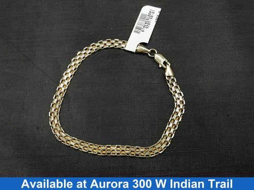 Woven Bracelet - Yellow Gold 10k (.417) 2.2 grams 7 inch