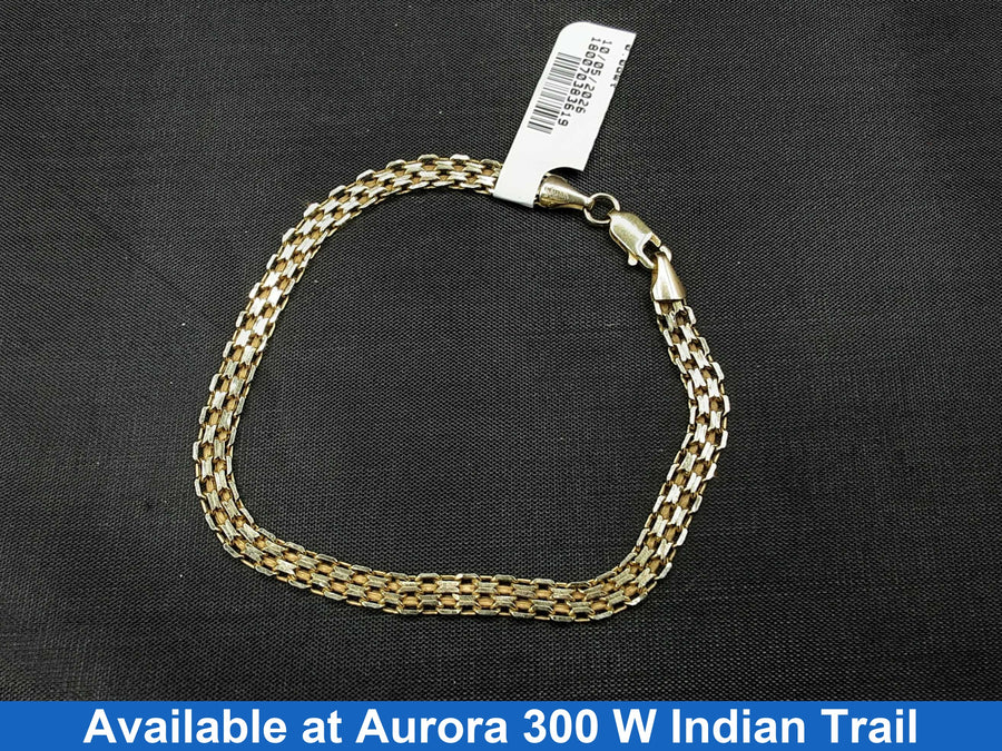 Woven Bracelet - Yellow Gold 10k (.417) 2.2 grams 7 inch
