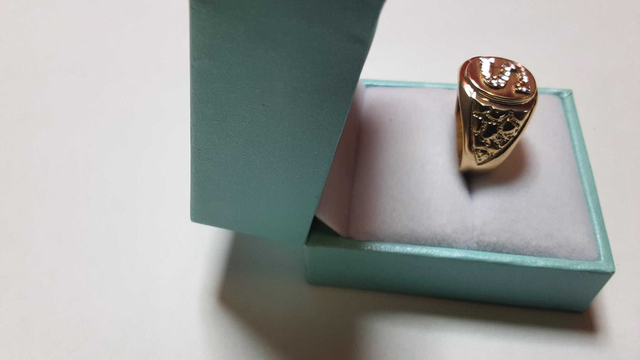 Men's Ring - Yellow Gold 14k (.585) 6 grams Size 8.5