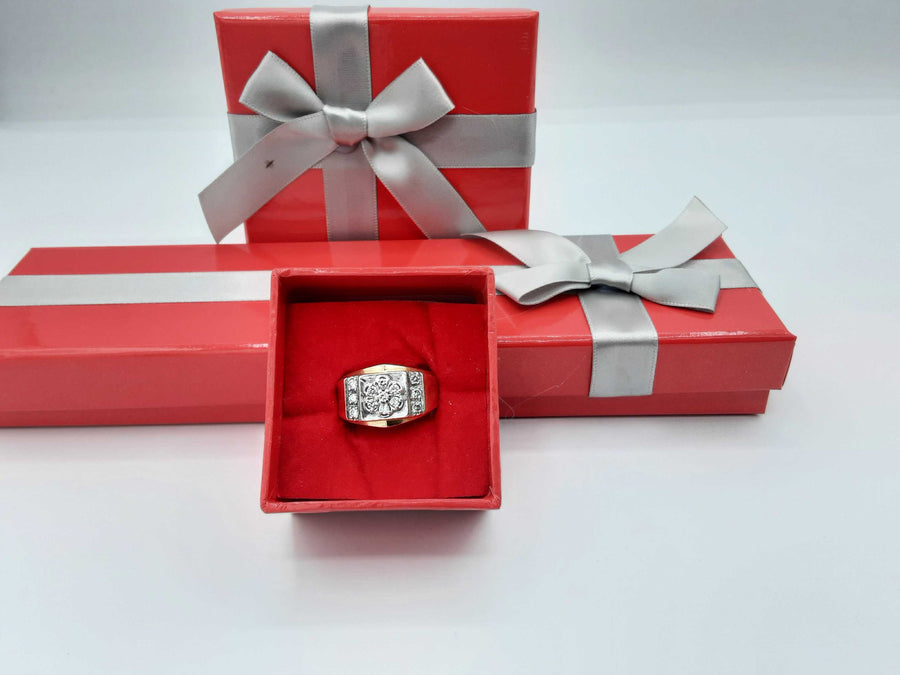 Men's Ring - Yellow Gold 14k (.585) 7.4 grams Size 9