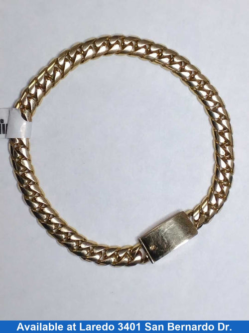 Cuban Link Bracelet - Yellow Gold 10k (.417) 29.9 grams 9 inch
