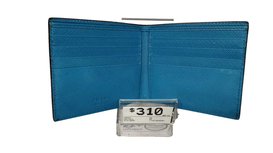 Prada Na Blue Wallet
