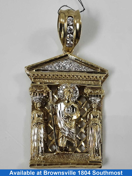 Religious Pendant - Yellow Gold 10k (.417) 27.2 grams