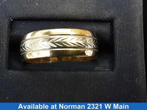 Ring - Wedding Band - White Gold 14k (.585) 4.5 grams Size 7