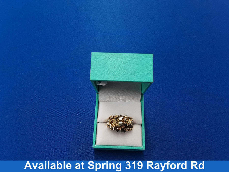Men's Ring - Yellow Gold 10k (.417) 7.7 grams Size 10.5