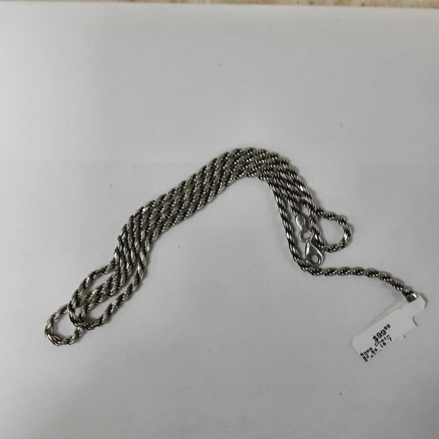 Rope Chain - Silver 16.7 grams 26 inch